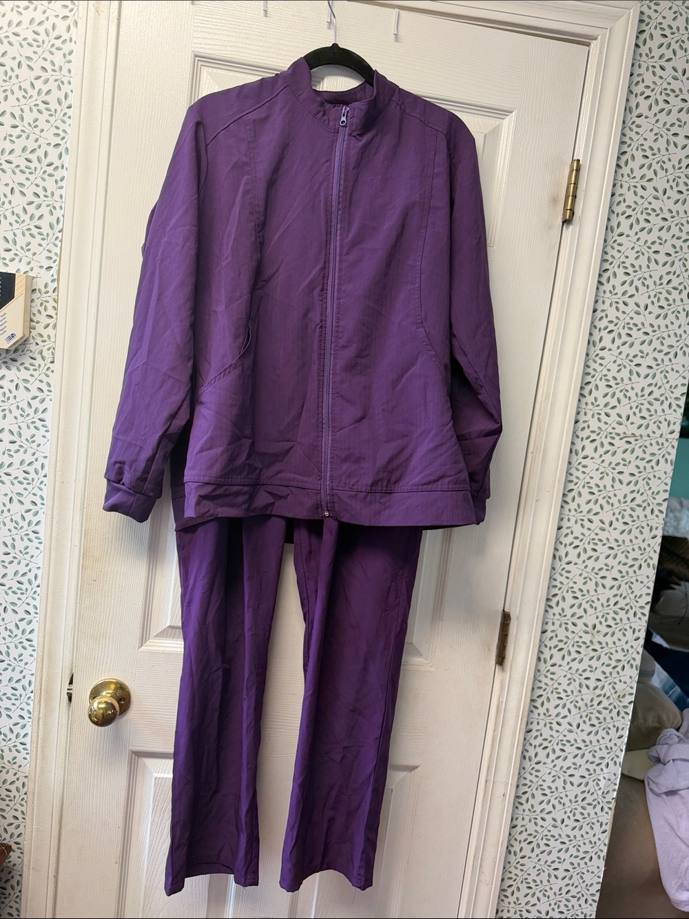 Unique Vintage Purple Two-Piece Pantsuit